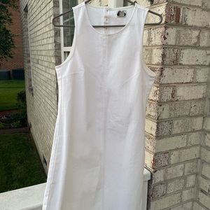 White Denim J. Crew Shift Dress